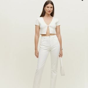 NWT Reformation Cynthia High Rise Straight Jeans